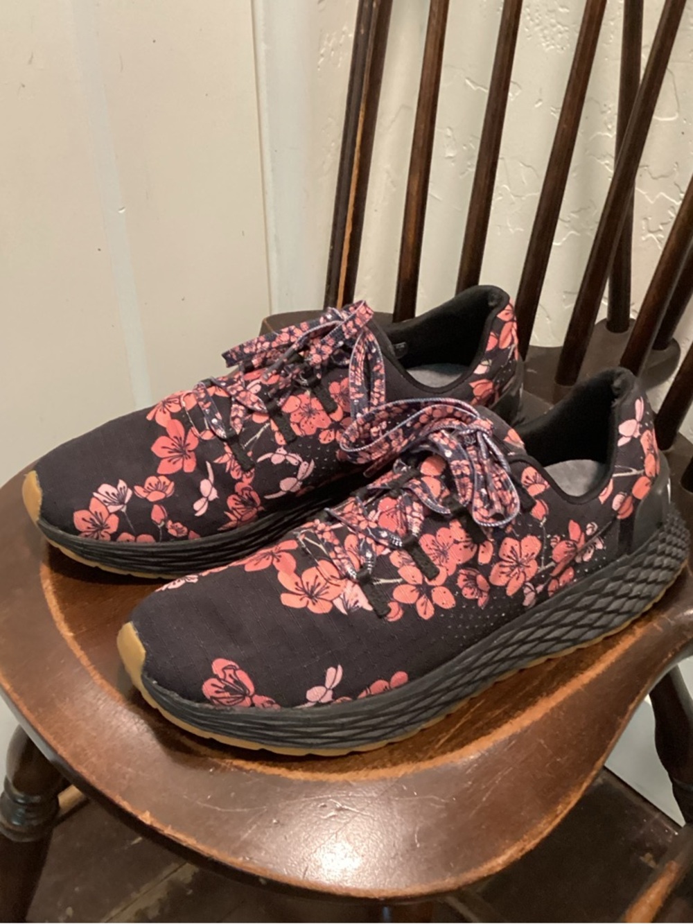 Nobull All Day Ripstop Cherry Blossom Womens Size 9.5 Black Running Sneakers
